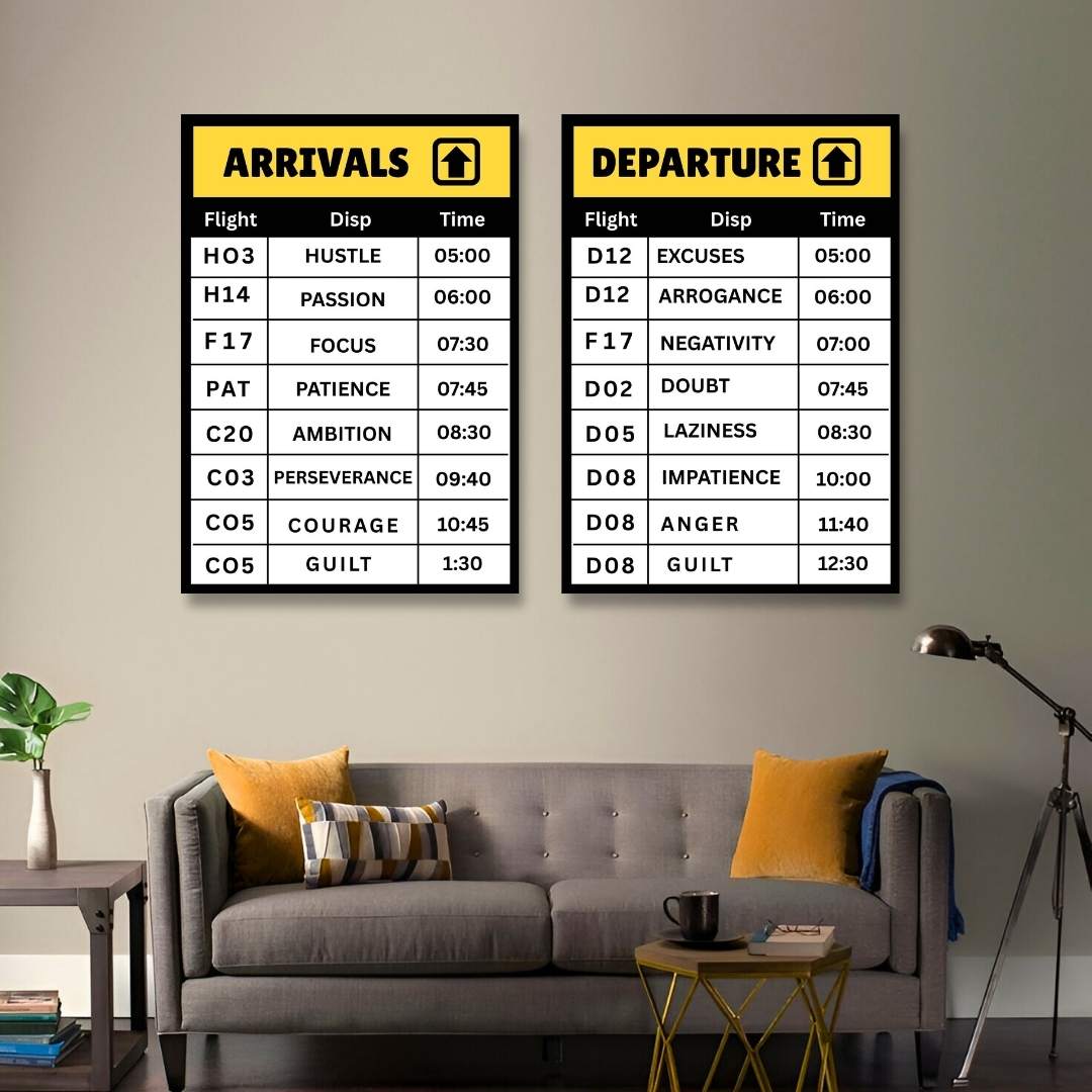 Airport Mindset – Flight beyond mediocrity | SET OF 2 FRAMES