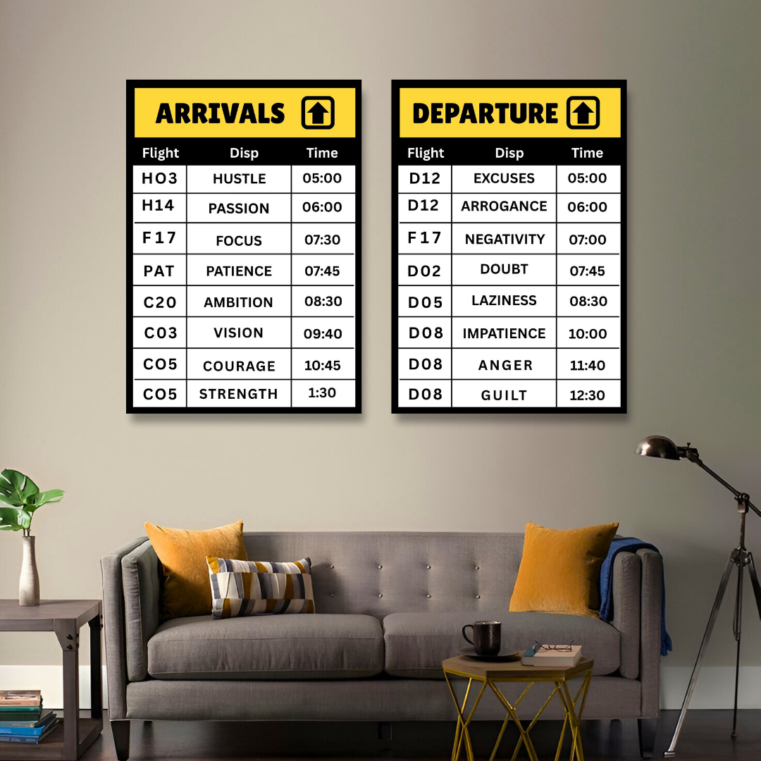 Airport Mindset – Flight beyond mediocrity | SET OF 2 FRAMES