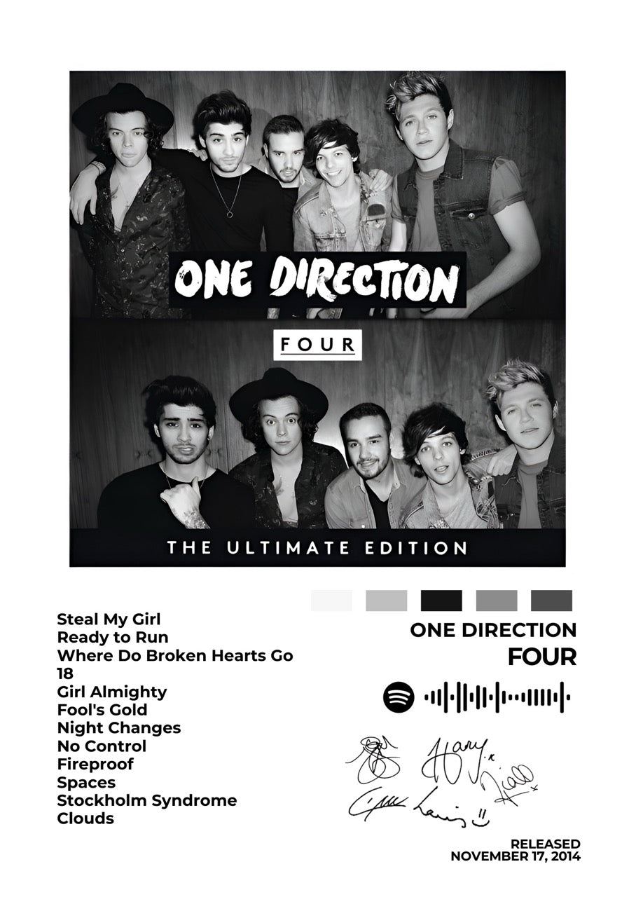 ONE DIRECTION – Four - &nbsp;A heartfelt and dynamic album, Four captures the essence of One Direction’s growth, with powerful lyrics and unforgettable melodies.