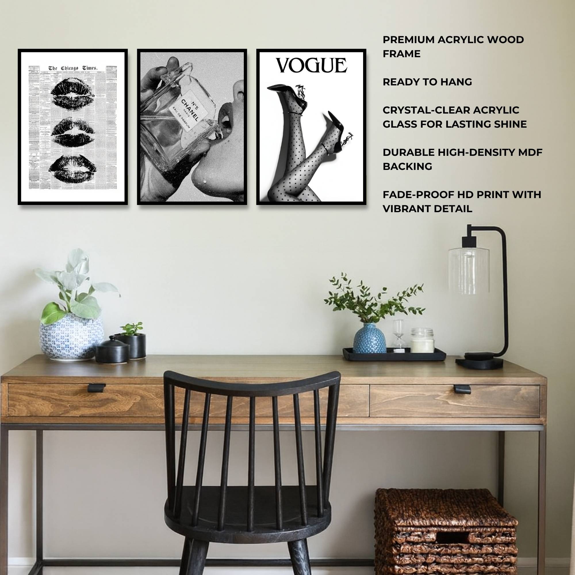 Vogue Noir | SET OF 3 FRAMES