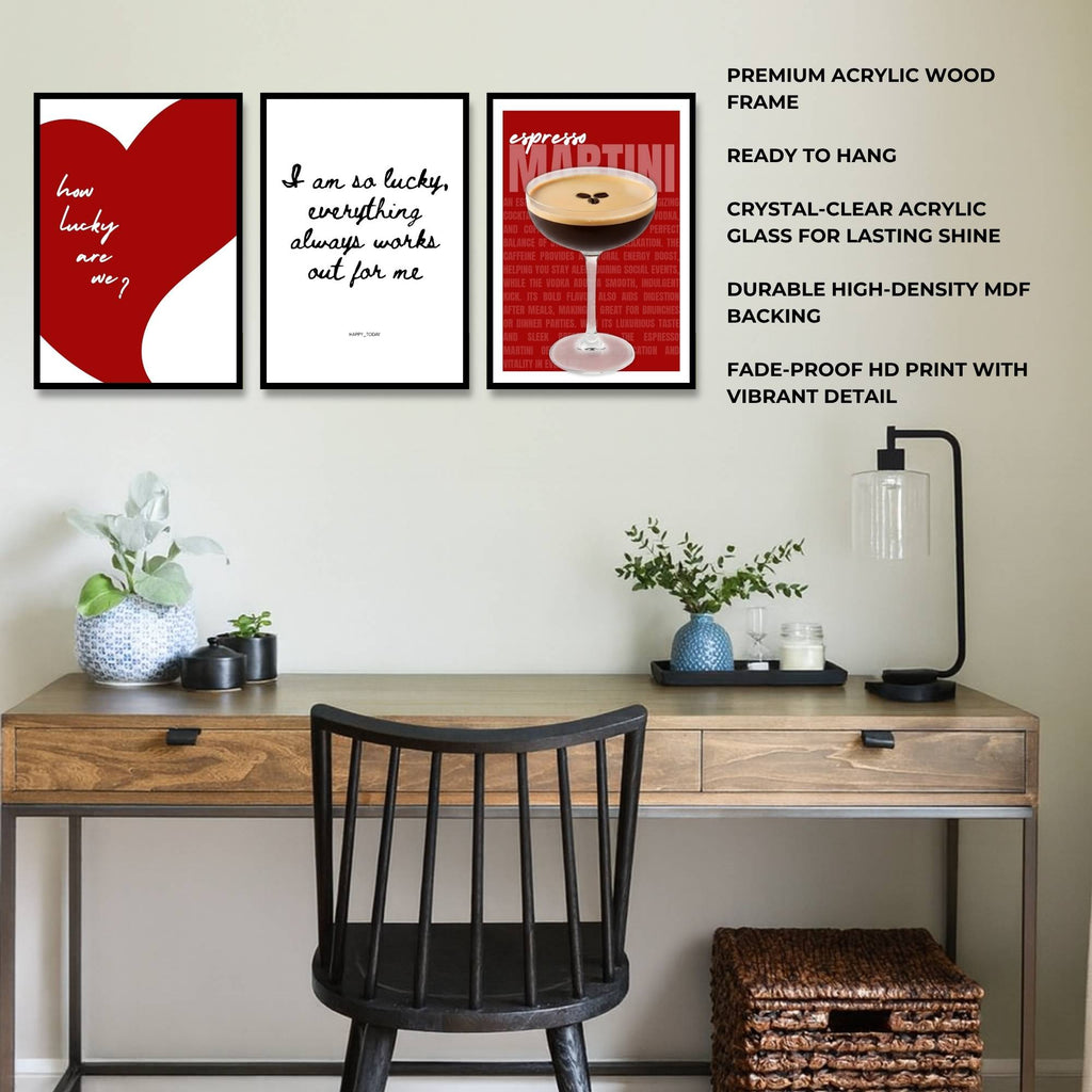 Lucky in Love | SET OF 3 FRAMES