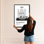 Silver Sprint — Mini Cooper JCW Wall Art
