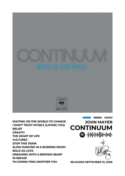 JOHN MAYER - Continuum