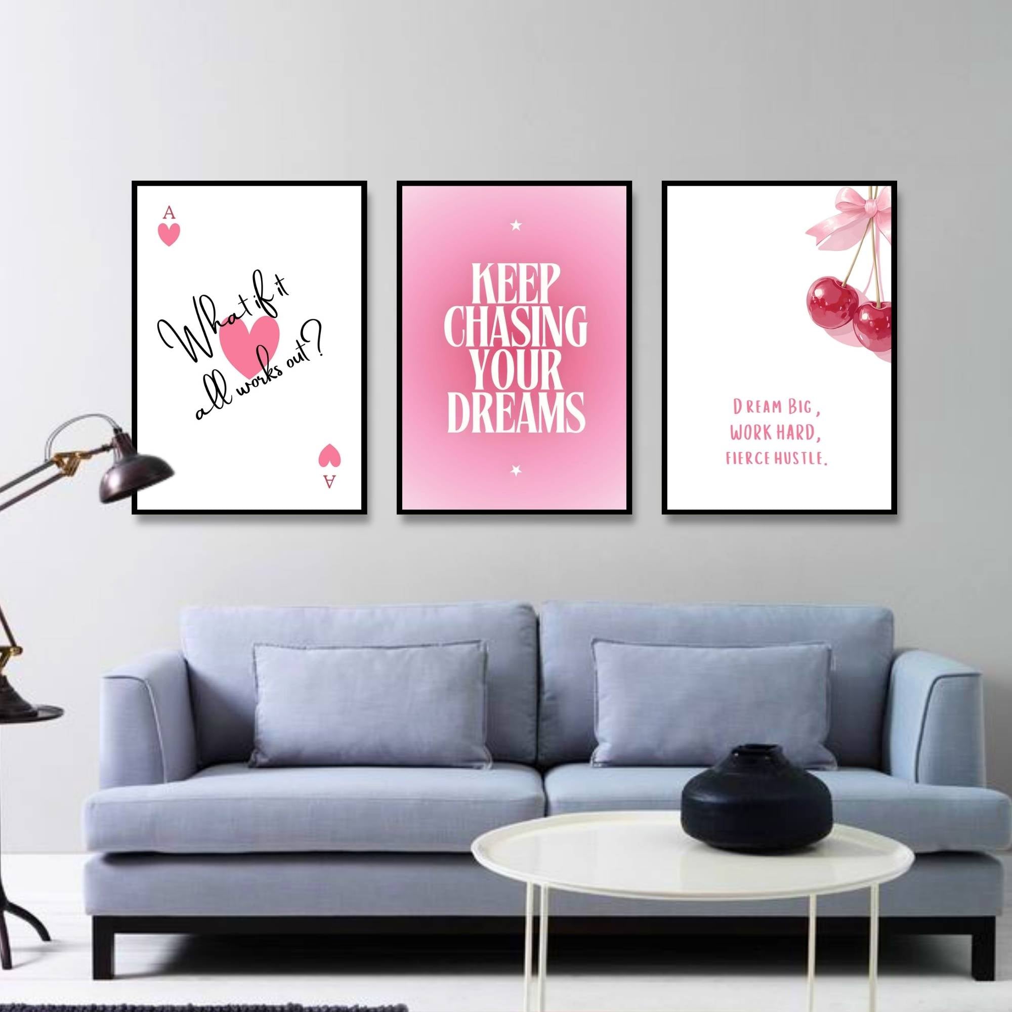 Cherry Dreams | SET OF 3 FRAMES