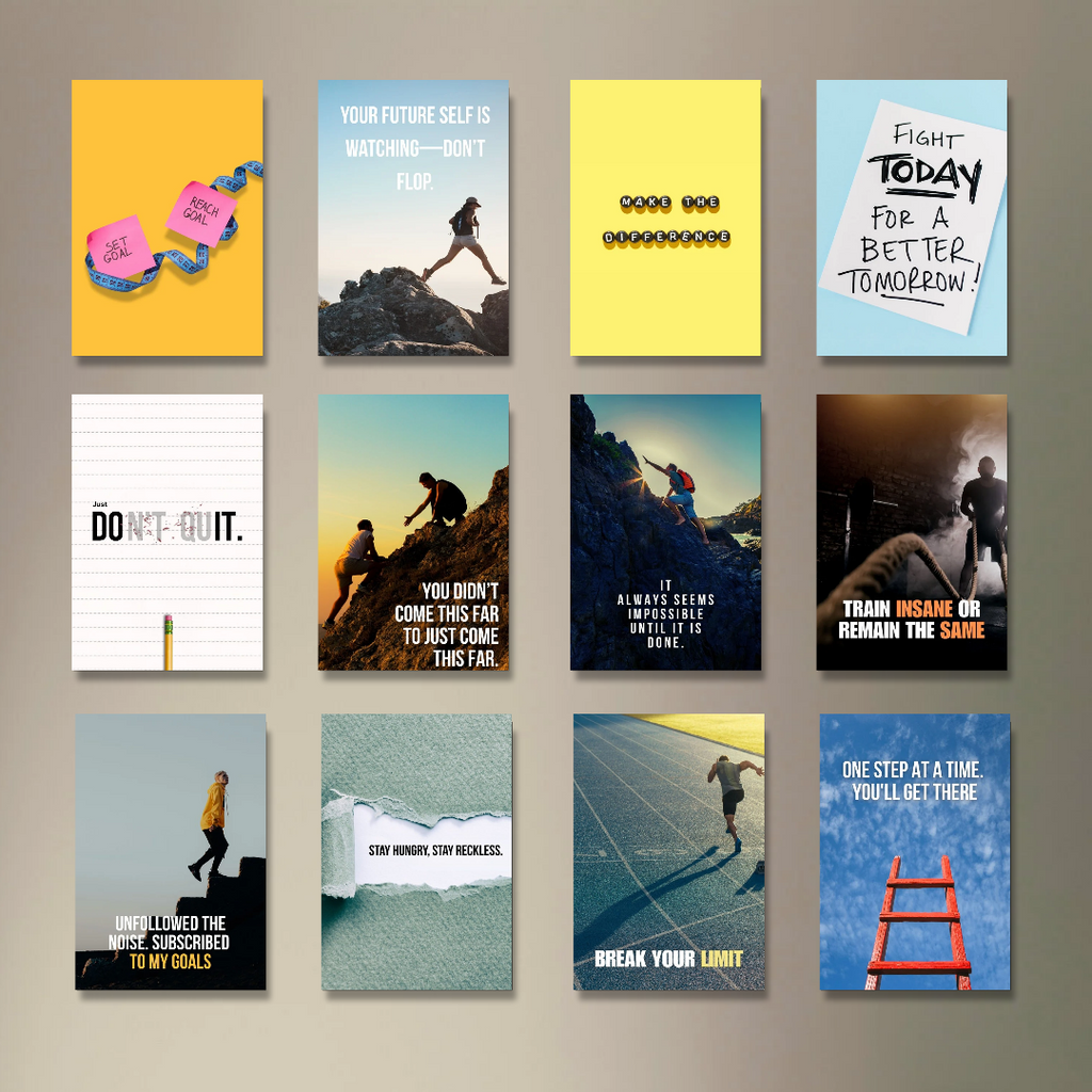 DAILY MOTIVATION | SET OF 12 POSTERS | UNFRAMED