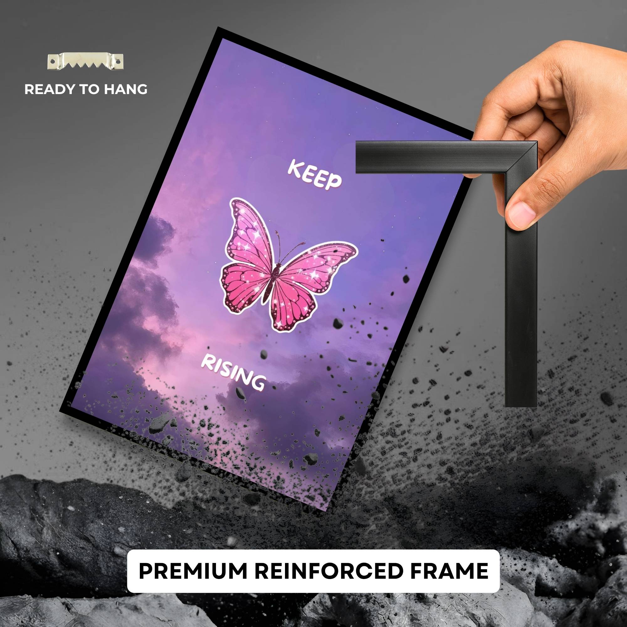 Keep Rising | SET OF 3 FRAMES