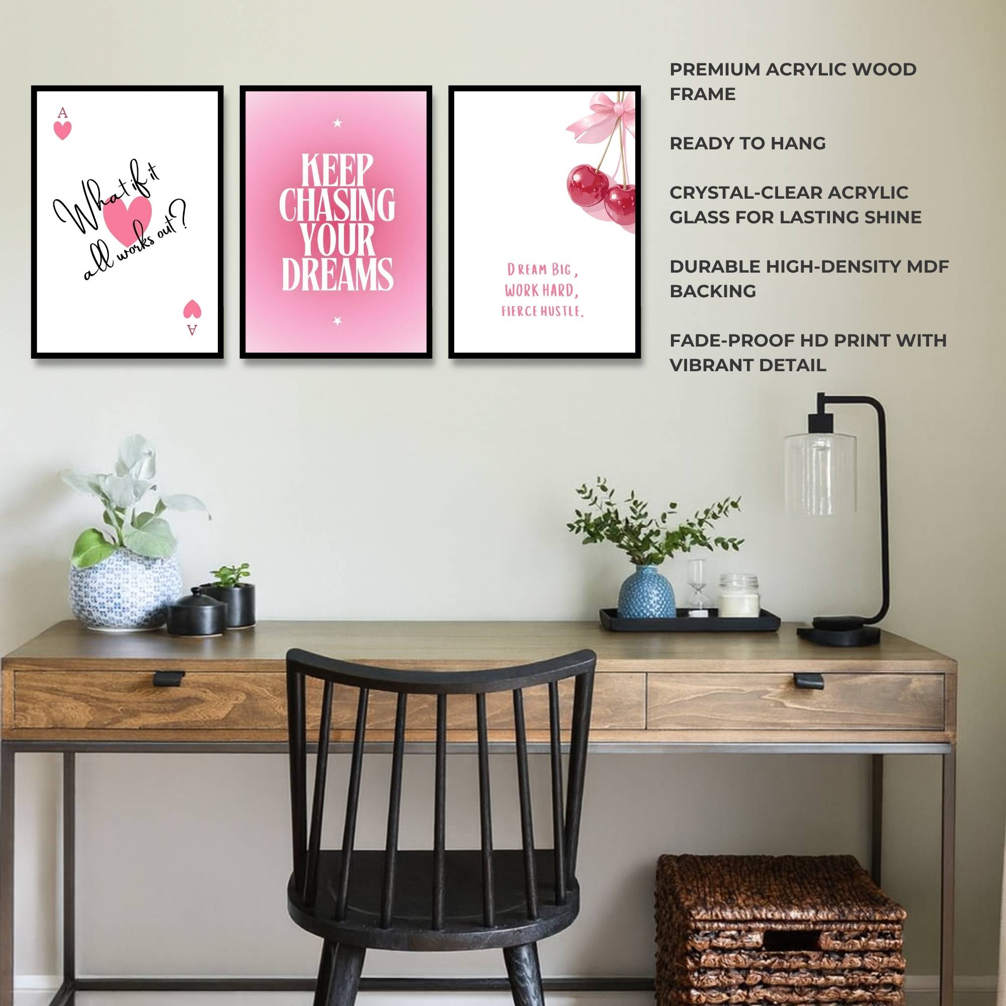 Cherry Dreams | SET OF 3 FRAMES