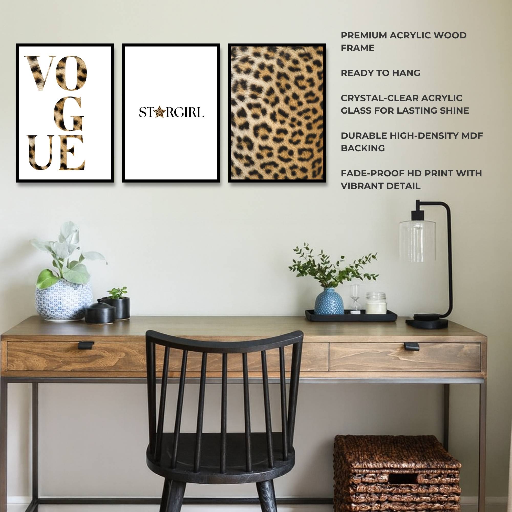 Vogue Safari | SET OF 3 FRAMES