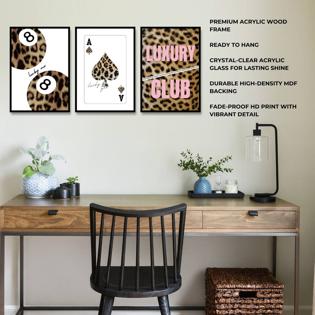 Luxury Club | SET OF 3 FRAMES