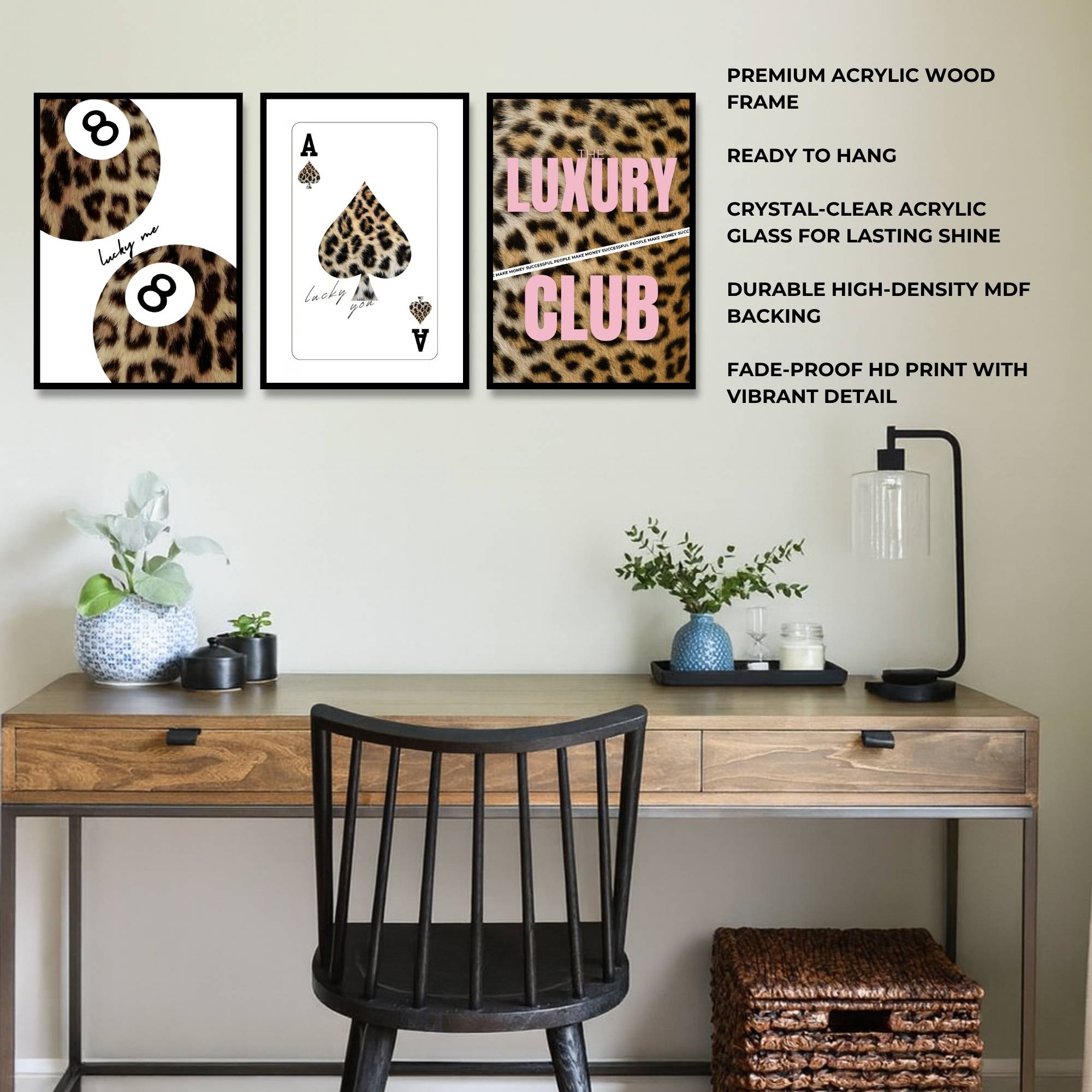 Luxury Club | SET OF 3 FRAMES