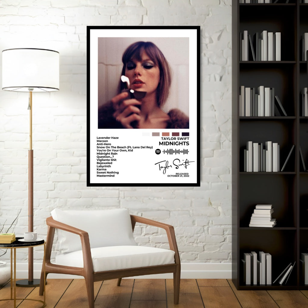 TAYLOR SWIFT – Midnights&nbsp;- A dreamy and introspective album, Midnights takes listeners through sleepless nights filled with love, longing, and self-reflection, set against hypnotic beats.