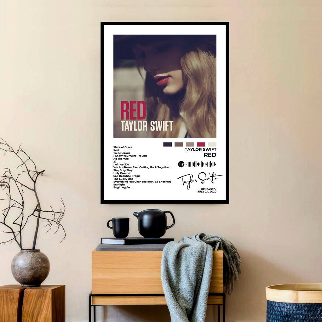 TAYLOR SWIFT – Red - A bold and emotional journey, Red blends country, pop, and rock influences, reflecting the intensity of love, loss, and everything in between.