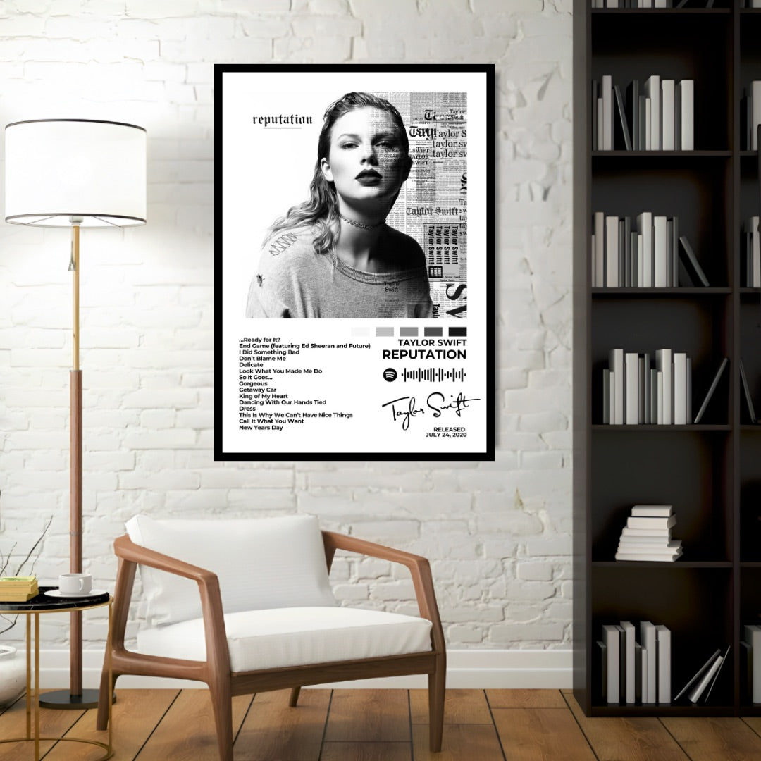 TAYLOR SWIFT – Reputation&nbsp;- Dark, edgy, and fearless, Reputation reinvents Taylor Swift with a mix of powerful anthems and vulnerable moments, capturing her rise above the noise.