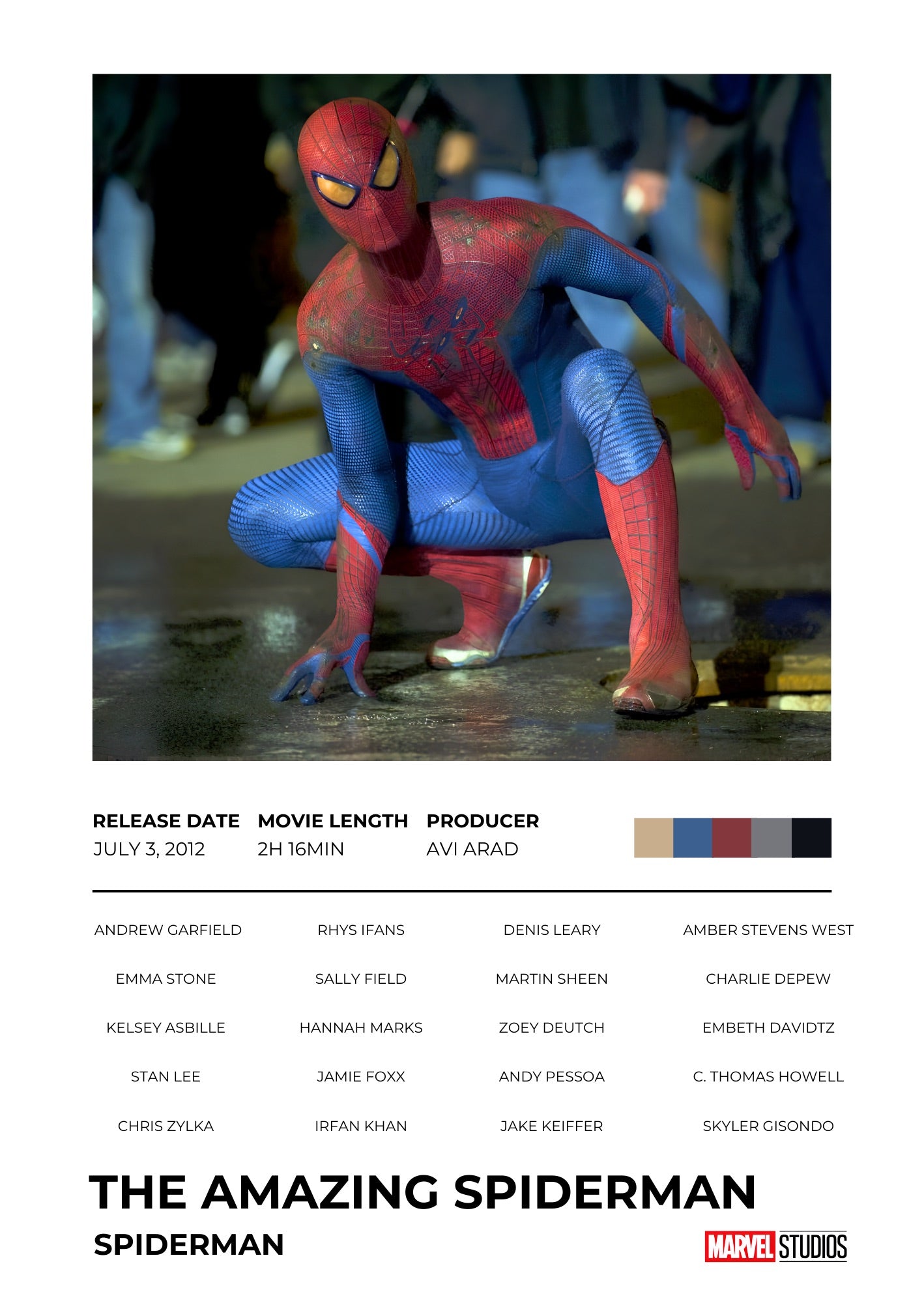 Candid Apricot presents The Amazing Spider-Man: Rise of a Hero movie poster and frame.