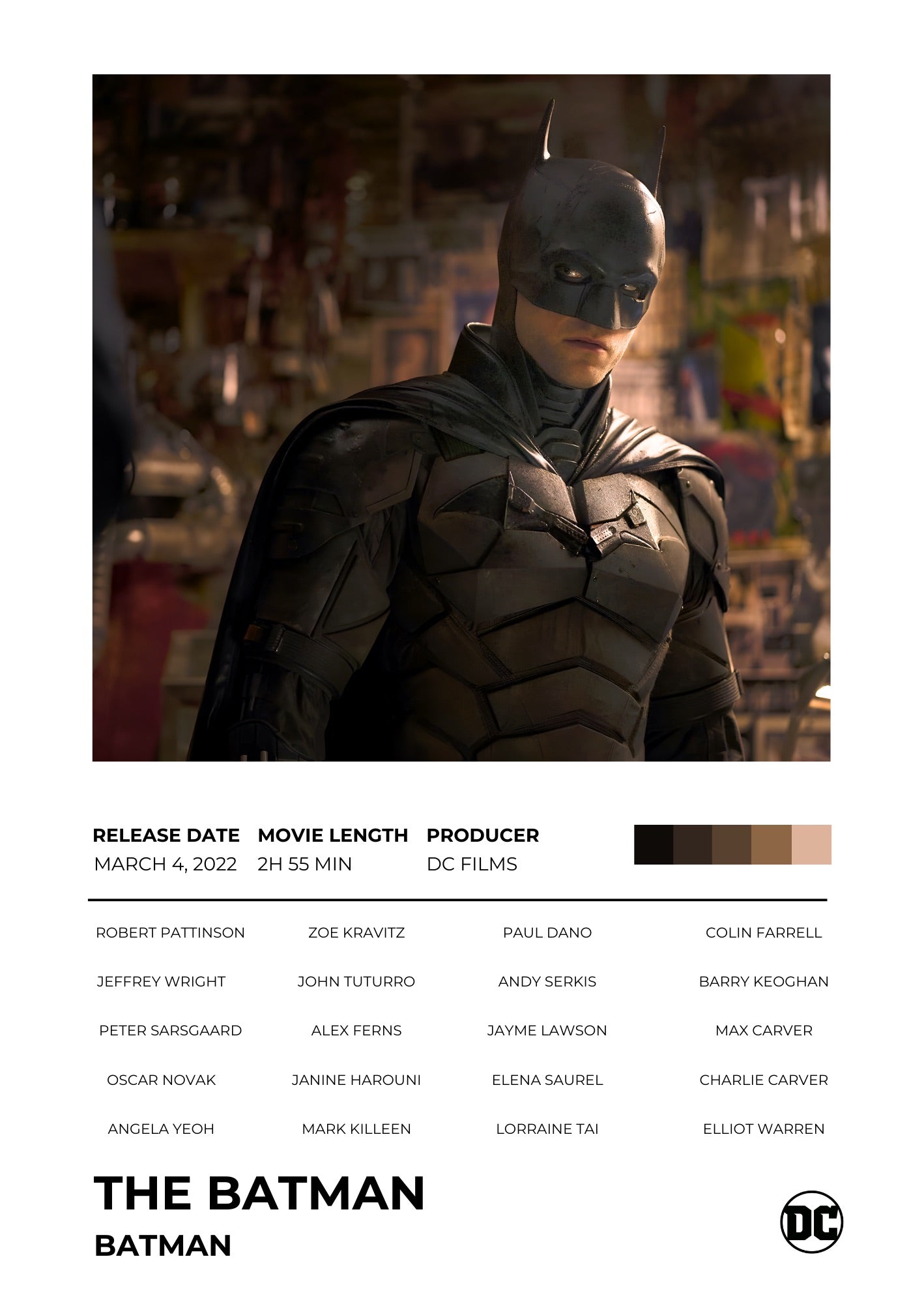 Candid Apricot presents The Batman: Vengeance Unleashed movie poster and frame.