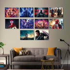 SET OF 10 POSTERS | SUPERHERO | UNFRAMED